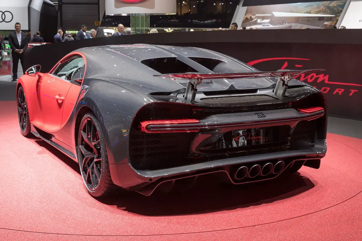 A Bugatti Chiron at the 2018 Geneva Motor Show