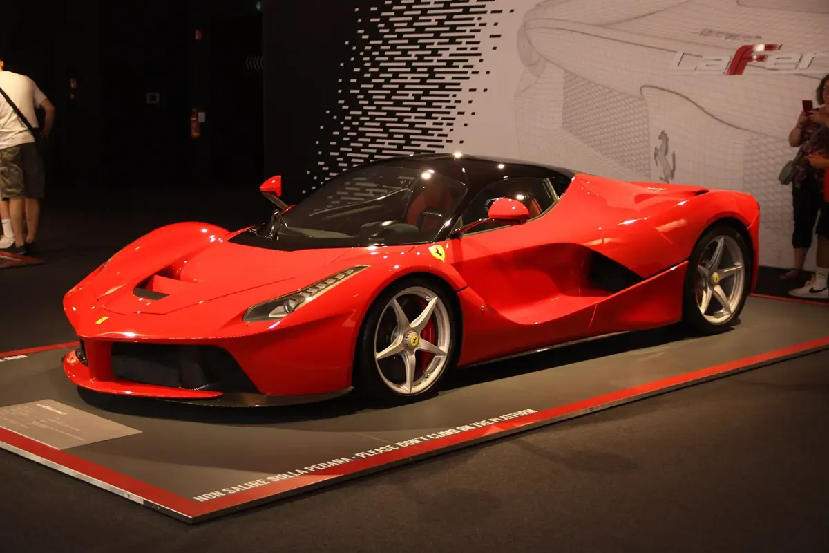 A Ferrari LaFerrari at the Ferrari museum