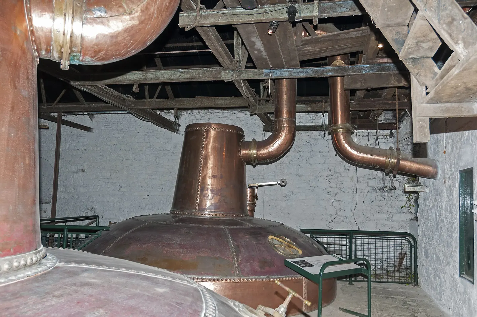A copper pot still at the Jameson distillery in Ireland
