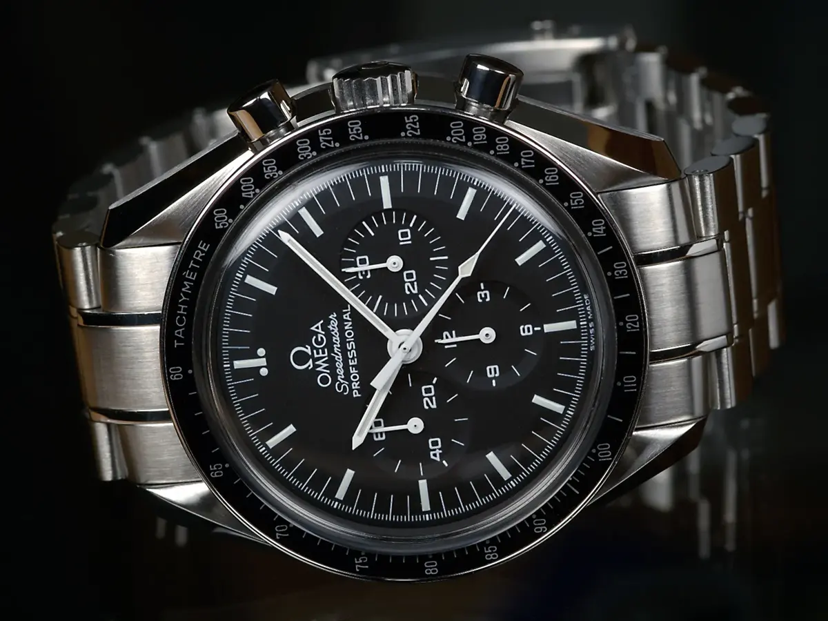 An Omega Speedmaster Professional chronograph