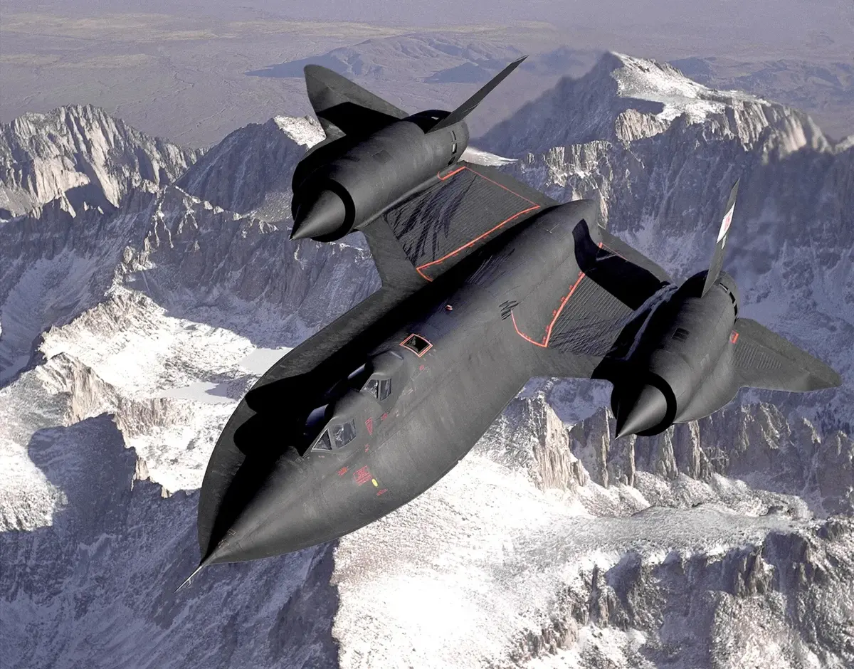 A Lockheed SR-71 Blackbird in flight